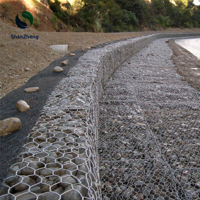 Galfan 10% Al тяжелый Гальванизированный габионный ящик матрас проволочная сетка каменная клетка шестигранное отверстие мешок габион укрепляющая сетка