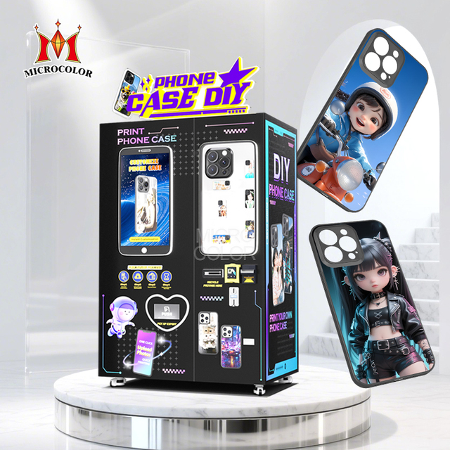 Hot Selling New Arrival Self Service Customized DIY Phone Case Vending Machine Fully Automatic UV Printing SDK Enabled Business