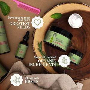 Masque capillaire fortifiant Mieele à la menthe et au romarin 12 oz, infusé à l'huile de coco, anti-casse et réparateur des pointes fourchues - Product Image 2