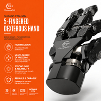 Main robotique flexible à cinq doigts CTDH5FM, 24 degrés de liberté, main robotique habile pour l'automatisation industrielle