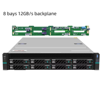 Direkter Fabrikpreis Lieferung 2U 8-Bay Rack GPU-Server 12GB/s Backplane Servergehäuse Unterstützt Maßgefertigtes Servergehäuse auf Lager