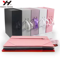 Boîtes pliantes rigides magnétiques roses de luxe pour emballer des sous-vêtements, des lingerie, des boîtes d'emballage