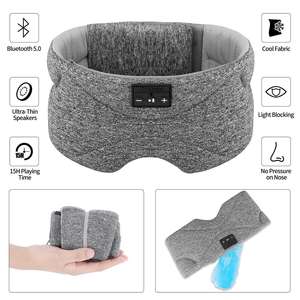 Auriculares para dormir, diadema suave y cómoda, auriculares inalámbricos para música, mascarilla azul para dormir - Product Image 2