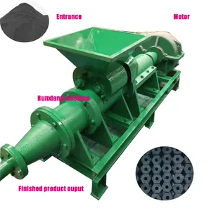 High Quality Runxiang Coal Charcoal Biomass Peanut Shell Rice Husk Sawdust Briquette Extruder