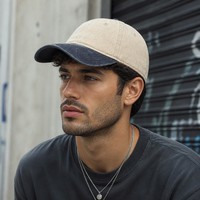 Gorra de Béisbol de Dos Tonos, Nueva Tendencia 2026, con Logotipo Personalizado, 6 Paneles, Estructurada, Tipo Dad Hat, de Alta Calidad, con Visera Curva, para Marcas