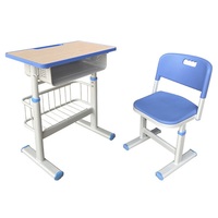 Chaises d'école en métal durable et direct d'usine Table de formation unique moderne pour utilisation en classe primaire et secondaire