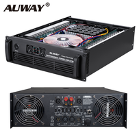 Penguat Daya Profesional Kelas TD 2 Kanal Super High Power TD2500 2X2500W/8Ohm Berbahan Metal untuk Sistem Suara Live Konser Besar
