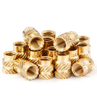 Inserts filetés M1 M1.2 M1.4 M1.6 M1.7 M2 M2.5, écrou à fusion à chaud, écrou à sertir, écrou en laiton moleté pour plastique