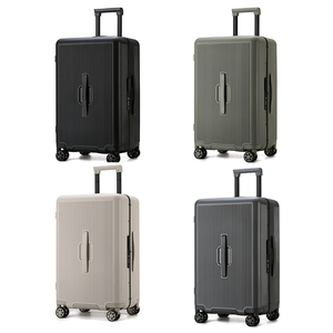Valise trolley en aluminium entièrement renforcée 20 24 26 pouces avec roues pivotantes, bagage de voyage pour étudiants, hommes et femmes - Product Image 2