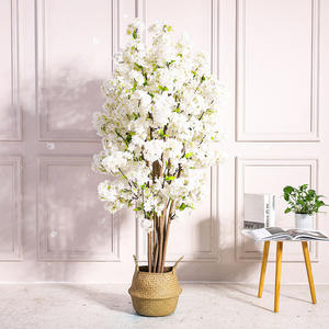 Arbre à vœux artificiel en soie, imitant un cerisier ou une pêcherie, pour la décoration de salon, de mariage, d'événements extérieurs et de magasins - Product Image 4