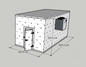 Multi-temperature Small Cold <strong>Room</strong> Dual Zone Separate Cooling Chambers for Frozen Chilled Products Storage - Product Image 1