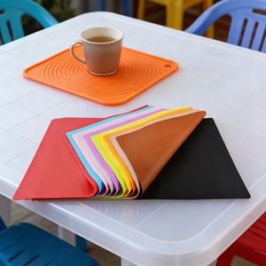 Grande feuille de silicone pour loisirs créatifs, moule, tapis réutilisable, imperméable, résistant à la chaleur, de qualité alimentaire, pour napperon - Product Image 1