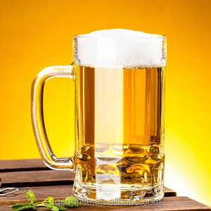 <span class=keywords><strong>Verre</strong></span> à bière pression de grande capacité au <span class=keywords><strong>design</strong></span> classique, tasse épaisse transparente, verres à Highball muraux, chopes à bière avec poignée, vente en gros - Product Image 4