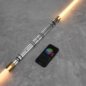 LGT <span class=keywords><strong>Sabre</strong></span> à double tranchant Heavy Dueling Lightsaber avec FOC Metal Hilt APP Control Lightsaber Bastila Shan glowing toys for Cosplay - Product Image 2