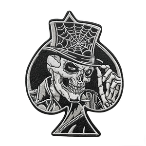 Tùy chỉnh Halloween 3D thêu sắt-on <span class=keywords><strong>SKULL</strong></span> & tim các bản vá lỗi cho quần áo mũ túi & phụ kiện - Product Image 3