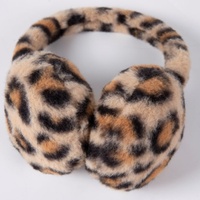 Nouveaux cache-oreilles en peluche léopard doux et chauds Joker pour l'hiver, coupe-vent pour enfants