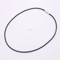 Collier en Cordon Ciré Tendance avec Fermoir en Acier Inoxydable – Chaîne en Cuir Ciré Façon Corde