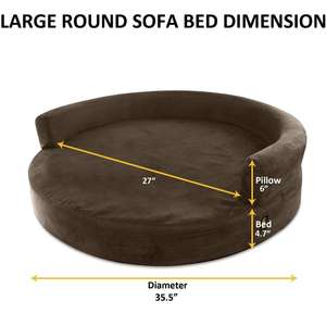 Daxilai <span class=keywords><strong>Deluxe</strong></span> Orthopedische Memory Foam Ronde Huisdier Sofa Lounge Hond <span class=keywords><strong>Bed</strong></span> - Product Image 3