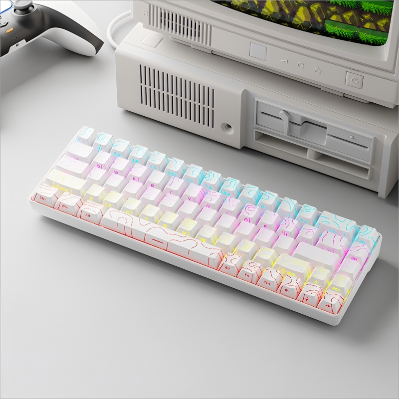 White contour lines - wireless