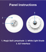 Ampoule de projecteur E27 B22 avec base, motif personnalisé, film galaxie remplaçable pour la décoration de fêtes