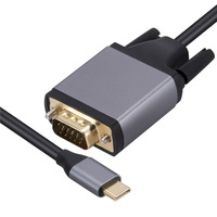 USB3.1 Typ C zu VGA Monitor Projektor Adapter kabel Audio & Video Kabel
