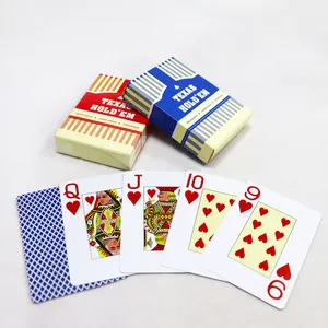 Fábrica impressão personalizada adulto poker deck impermeável fabricação kuwait casino entretenimento jogo plástico jogando cartas