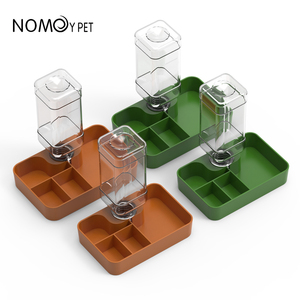 Nouveau vert jaune petit grand reptile en plastique alimentation eau nourriture poudre bol plat mangeoire - Product Image 2