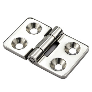 Bisagra de acero inoxidable de alta resistencia TANJA, pulida a espejo, de cuatro orificios, para refrigerador y horno - Product Image 5