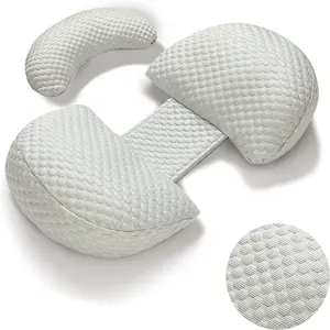 Sıcak satıcı küçük gebelik yastıklar hamile yastığı hamile kadınlar için uyku vücut yastığı ayrılabilir ayarlanabilir kapak ile