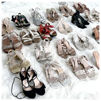 Sandales d'occasion pour femmes en vente directe d'usine GZ, stock de chaussures d'occasion, design de mode haut de gamme, sandales d'occasion pour femmes en gros