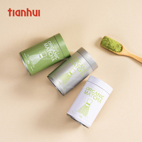 Boîtes Miniatures en Étain Tianhui pour le Stockage du Matcha, Boîte Ronde Étanche pour le Thé, Boîtes à Café