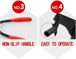 Exhaust Pipe Hanger Removal Pliers 25 Degree Offset Rubber Tool