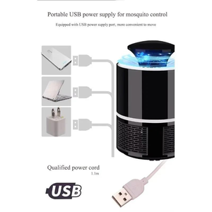 Lámpara Antimosquitos Fotocatalítica UV de 365nm con USB, Silenciosa y Colgante, Eliminador de Insectos para Interiores, para Moscas, Moscas de la Fruta y Mosquitos, Segura para 20 ㎡ - Product Image 5