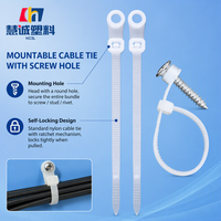 Attaches-câbles en nylon autobloquants HCSL montables 4x200mm noirs, 100 pièces/sac pour le regroupement de câbles électriques, certifiés CE RoHS
