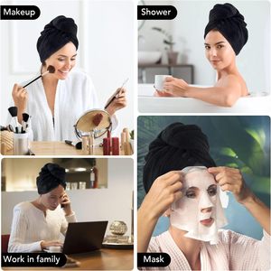Phục vụ sợi nhỏ tóc kết thúc tốt đẹp khô vòi hoa sen Turban khăn cho phụ nữ - Product Image 6