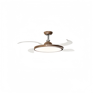 Ventilateur de plafond industriel HC 36 pouces avec lumière LED, télécommande, moteur DC, 6 vitesses, fonctionnement silencieux, CRI 85, dimmable, 30-34 dB pour salon - Product Image 1