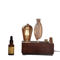 Diffuseur intelligent portable automatique sans fil pour huiles essentielles pures sans alcool, en bois et verre, pour la décoration intérieure