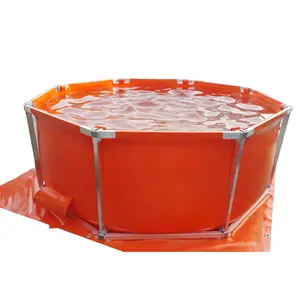 Portable Fire Fighting Open Top Water Tank Water Bladder Tank with Aluminum Frame