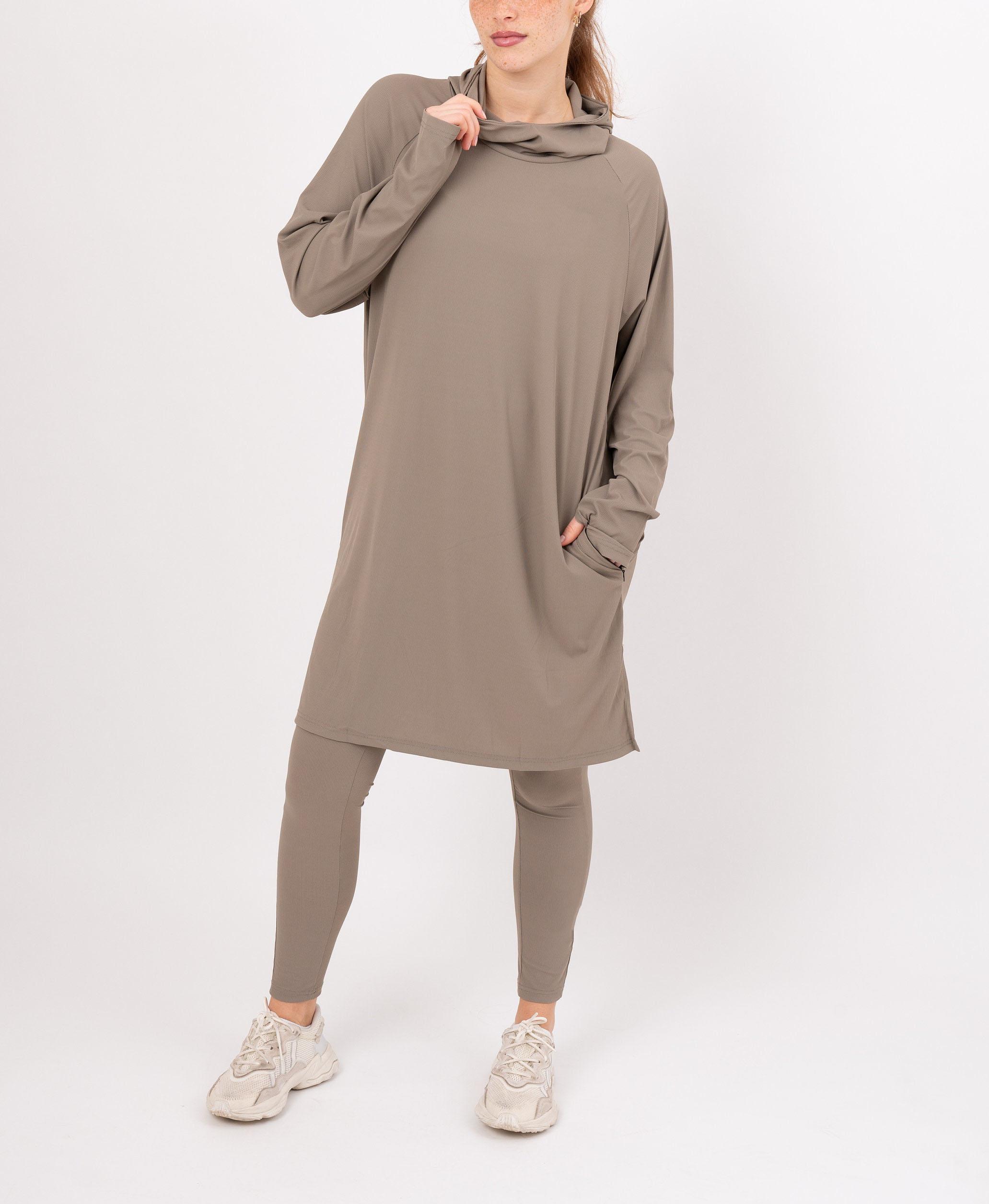 Custom Women's Long Sleeve Exercise Shirt Oversize Seamless Fitness Yoga Top Plus Size Islamic Muslim Style Breathable