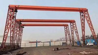 Grue mobile électrique à portique de 5 tonnes avec télécommande sans fil, type à poutres, pour ligne de production de tuyaux avec moteur et boîte de vitesses