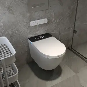 Chaozhou Sanitary Ware Closet Smart Wc Bowl Toilet Set Toilet Wc Ceramic Smart Intelligent Wall Hung Smart Toilet
