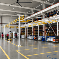 Équipement de levage modulaire compact KBK pour salle blanche, à faible émission de particules, avec rail en aluminium pour atelier de semi-conducteurs