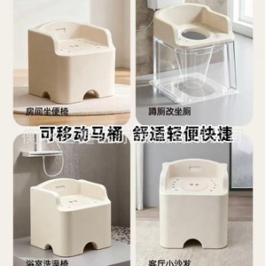 Epp Squat Toilet Chair Portable <b>Mobile</b> For <b>Elderly</b> And Pregnant Women Bathroom Safety Equipment - Product Image 3