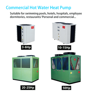 Chauffe-eau à pompe à chaleur air-eau 05SR/19kW, haute performance énergétique (COP), faible bruit, 380V, production d'Eau Chaude Sanitaire (ECS) pour hôtels, appartements et usines - Product Image 1