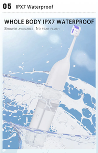 IPX7 <span class=keywords><strong>brosse</strong></span> à dents <span class=keywords><strong>Jet</strong></span> <span class=keywords><strong>d</strong></span>'<span class=keywords><strong>eau</strong></span> étanche 2 Modes <span class=keywords><strong>brosse</strong></span> à dents électrique hydropulseur avec têtes de remplacement pour les soins bucco-dentaires à domicile - Product Image 5