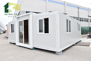 Casa Espandibile 3-in-1 con 2 Camere, Un <span class=keywords><strong>Bagno</strong></span>, Cucina, Armadietti, 38 Metri Quadrati, Struttura in Acciaio, Carport - Product Image 3