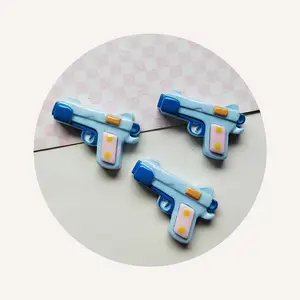 Pistola de resina para decoração, cabochão de resina com parte traseira plana, acessório para fazer joias Kawaii, material para scrapbooking, modelo pequeno, 100 unidades