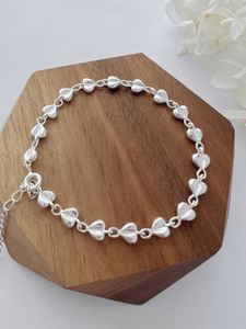 Dylam Women Fine Jewelry Minimalist Design Rhodium Plated 925 Sterling Silver Tennis <b>Adjustable</b> Daily Wear <b>Bracelet</b> - Product Image 6