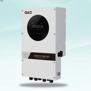 Inversor solar híbrido, 5kw 6kw 8kw 10kw 12kw 15kw dc 48v a ac 230v mppt 5000w híbrido na grade inversor solar com bateria lifepo4