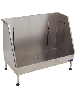 GROOM.U.ME YM-971 Bañera para Mascotas de Acero Inoxidable 304 para Exteriores y Camping, Diseño sin Umbral, Interior Espacioso, Fija - Product Image 2